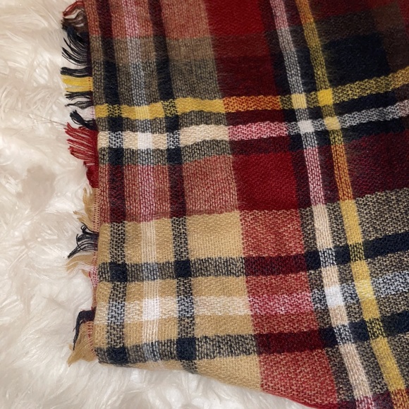 Plaid blanket scarf - Picture 2 of 3
